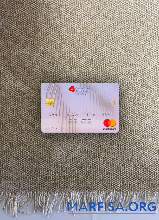 Blank South Sudan Opportunity Bank mastercard photolook front sample